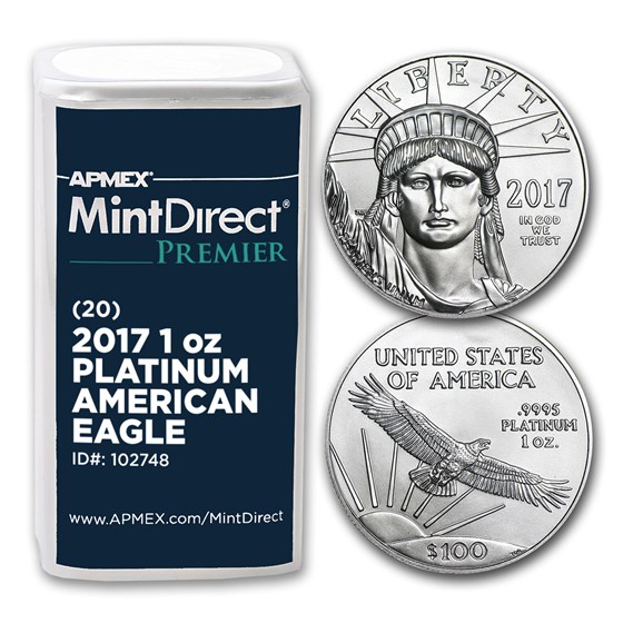 2017 1 oz Platinum Eagle (20-Coin MintDirect® Premier Tube) 2017 1 oz Platinum Eagle (20-Coin MintDirect® Premier Tube)